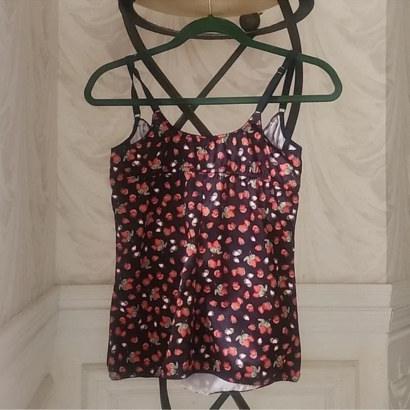 Dolce & Gabbana Black and Red Strawberry Camisole - Picture 3 of 8